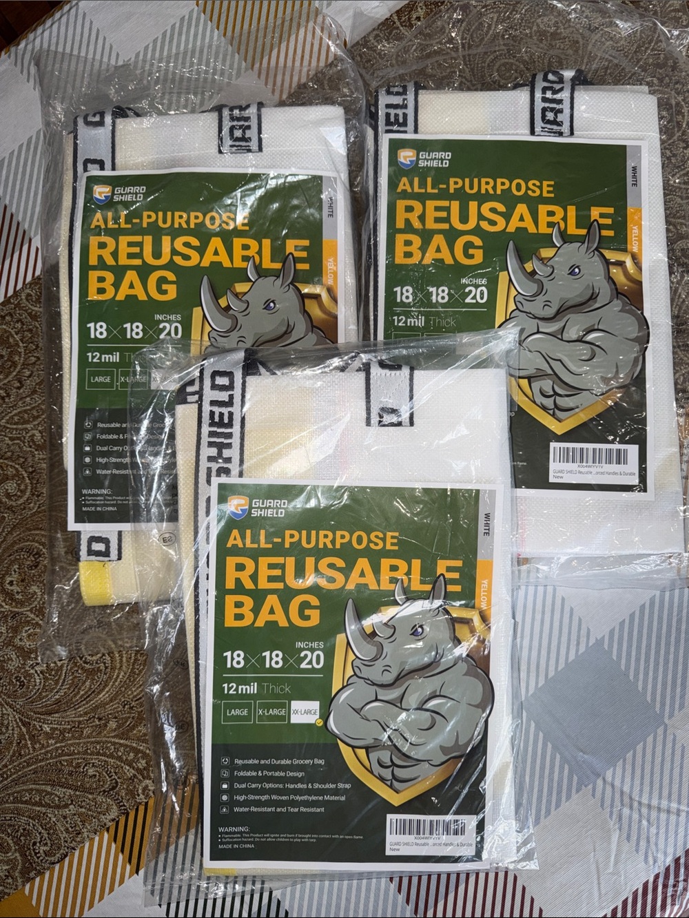 NEW Guard Shield LARGE Totes 28 Gallon Set of 3